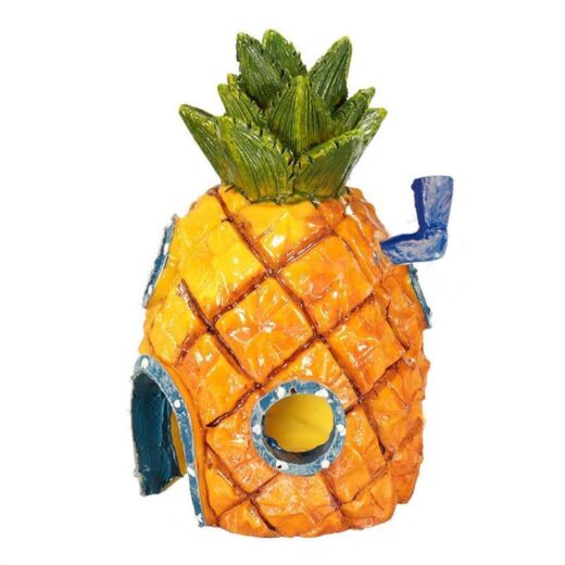 Pineapple House Aquarium Decoration – Resin 13 cm