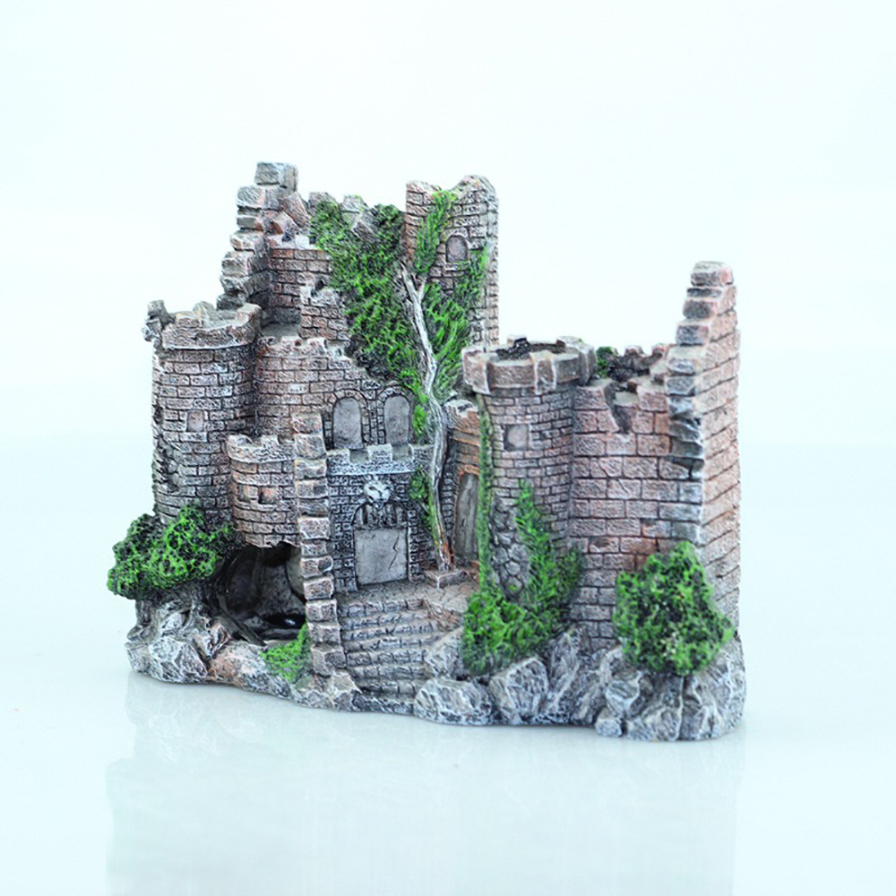 Resin Castle Aquarium Decoration – 17 × 6 × 13 cm – product view 4
