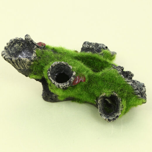 Resin Moss Tree Root Shrimp Hide Aquarium Ornament