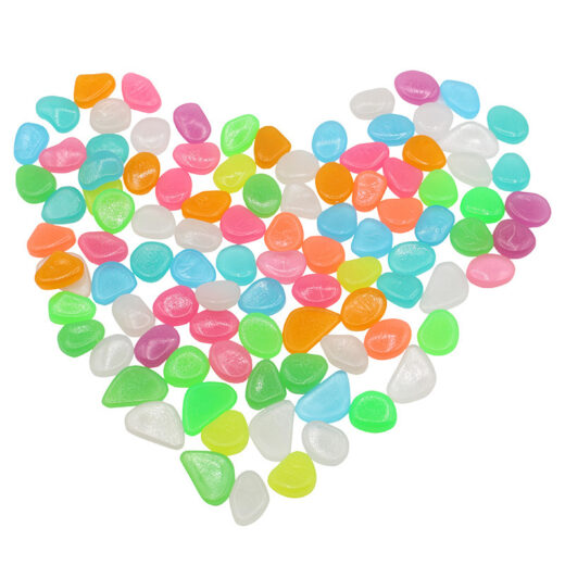 Luminous Decorative Pebbles – 100 Pieces