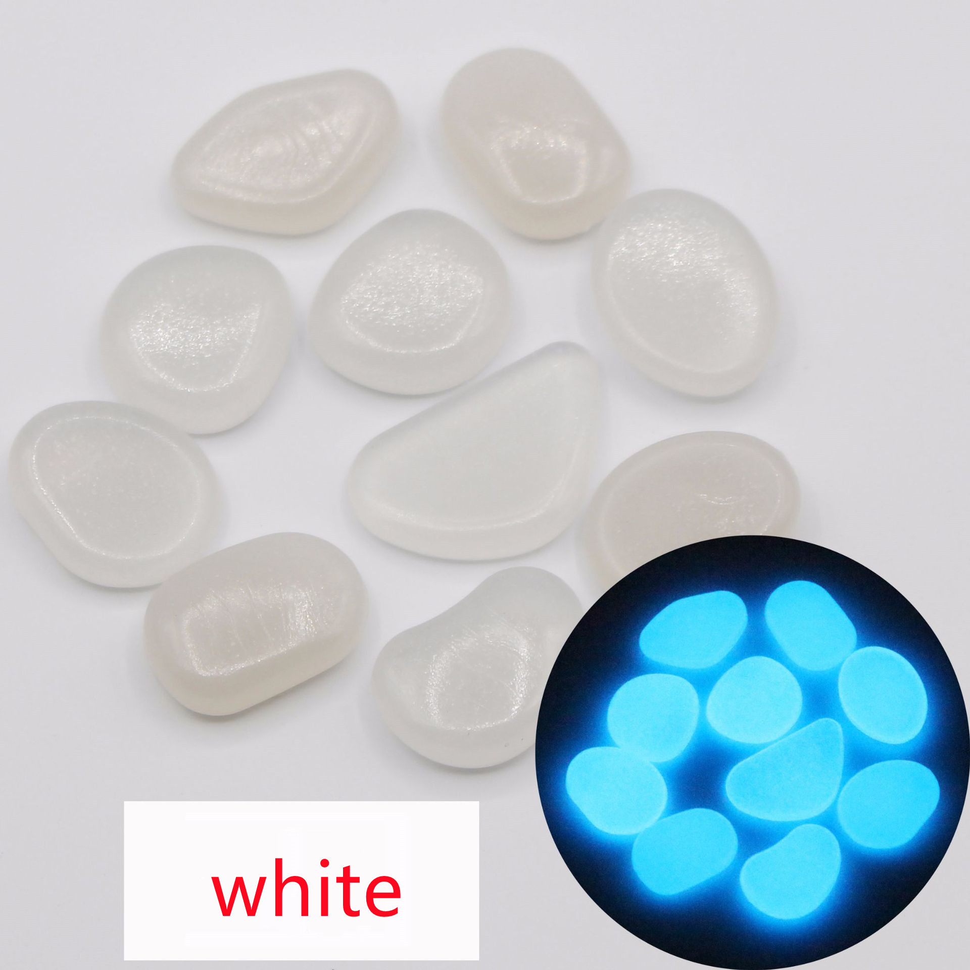Luminous Decorative Pebbles – 100 Pieces – product view 3