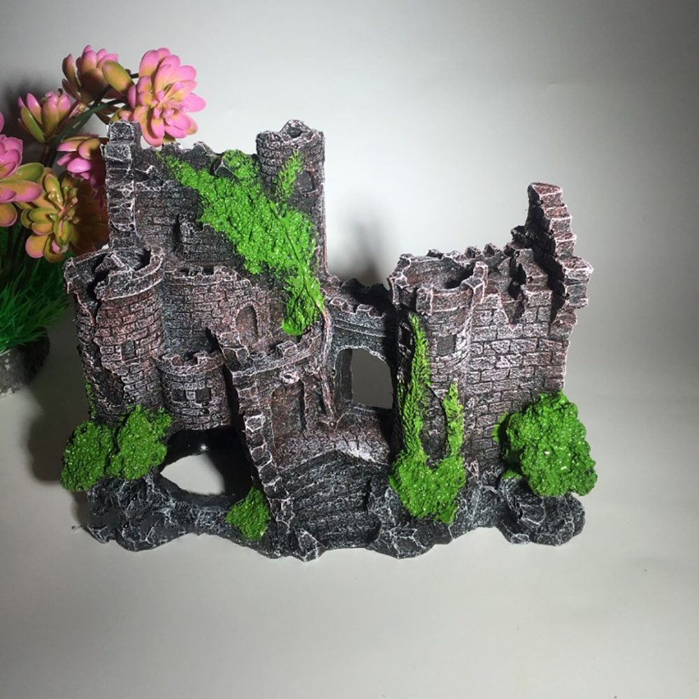 Resin Castle Aquarium Decoration – 17 × 6 × 13 cm – product view 2