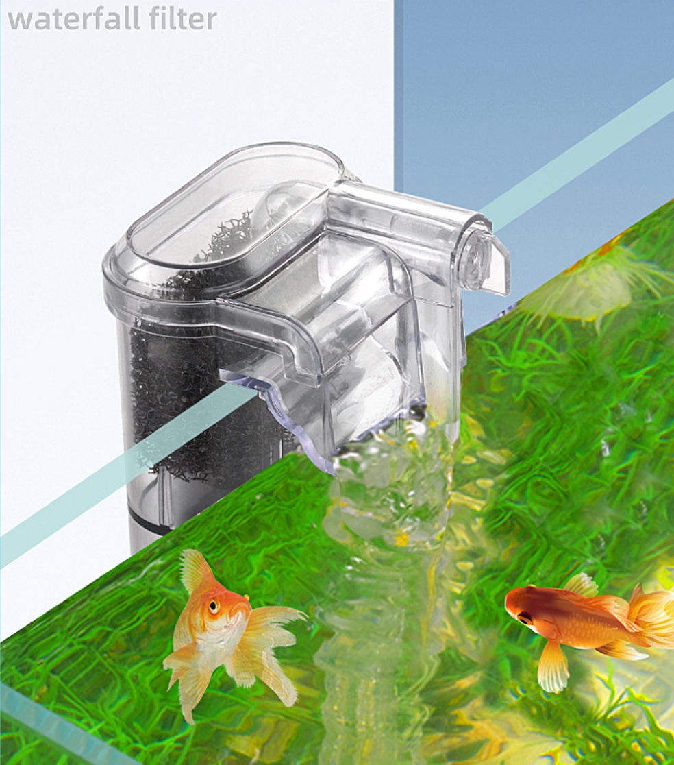 USB Mini Hang-On Waterfall Aquarium Filter – product view 2