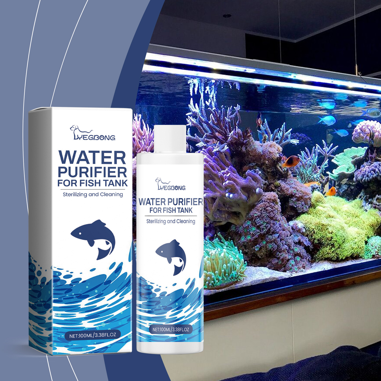 Aquarium Water Decontamination Cleaner – product view 1