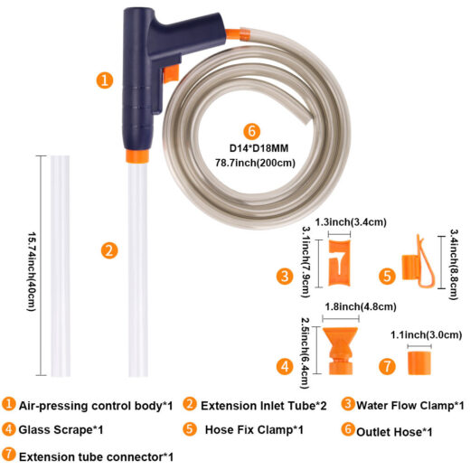 Manual Aquarium Water Changer & Sand Cleaner