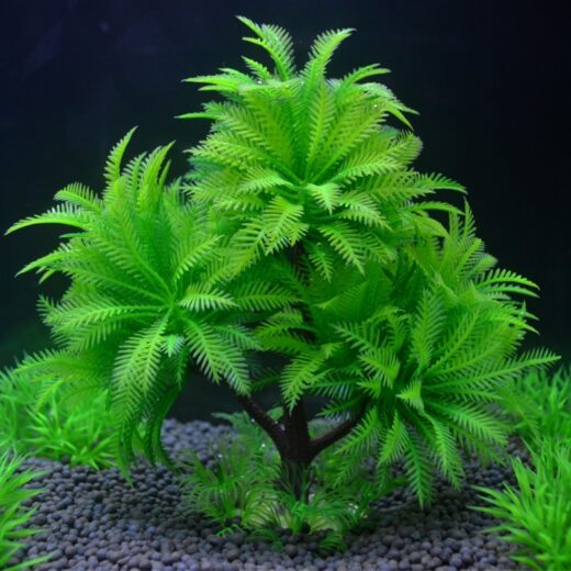 Artificial Aquarium Plant – 15 cm Green or Pink