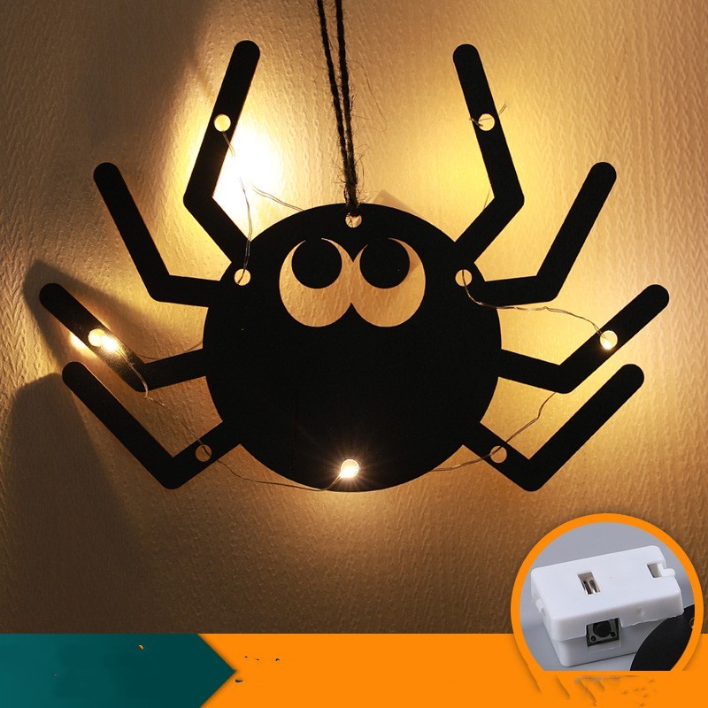 Halloween LED Decorative Lights Luminescent Spider Listing Home Decor Lamp - Image 5