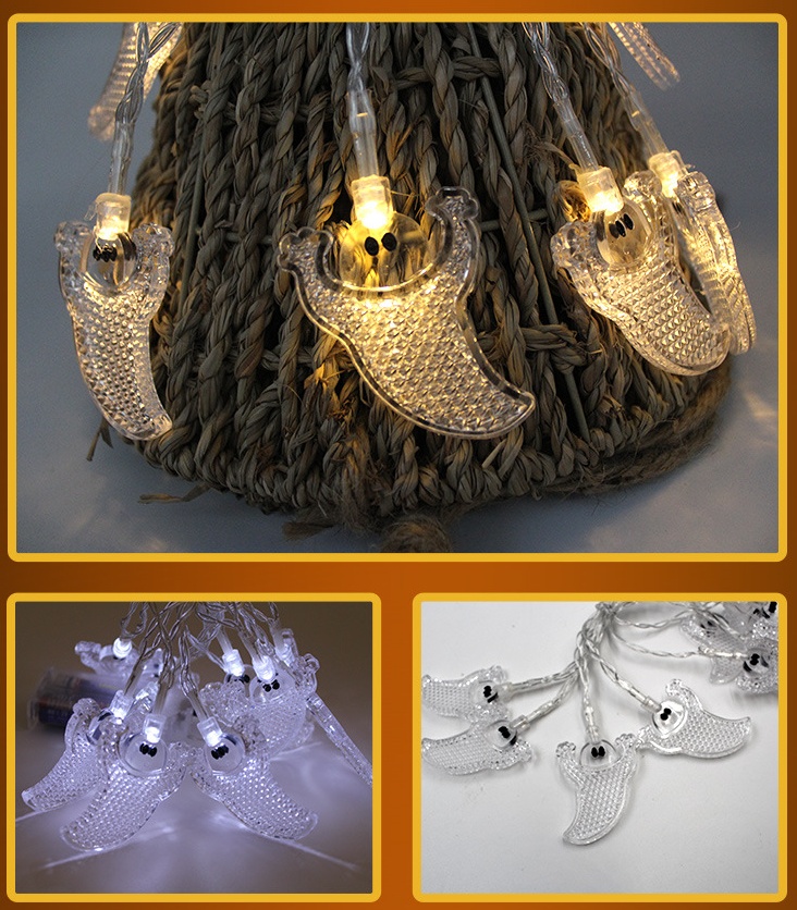 Halloween Decoration Pumpkin Light LED String Lights Lantern - Image 6
