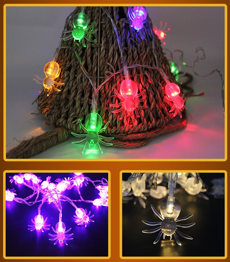 Halloween Decoration Pumpkin Light LED String Lights Lantern - Image 3