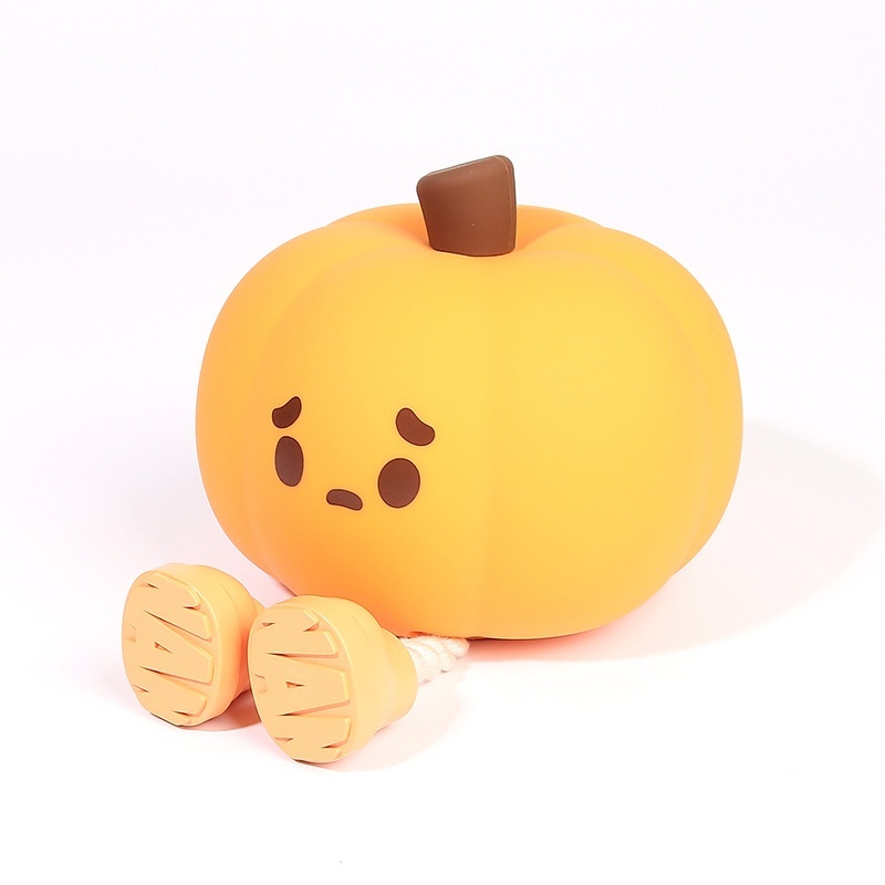 Pumpkin Lamp Small Night Lamp Halloween Silicone Pat Lamp Ambience Light - Image 2