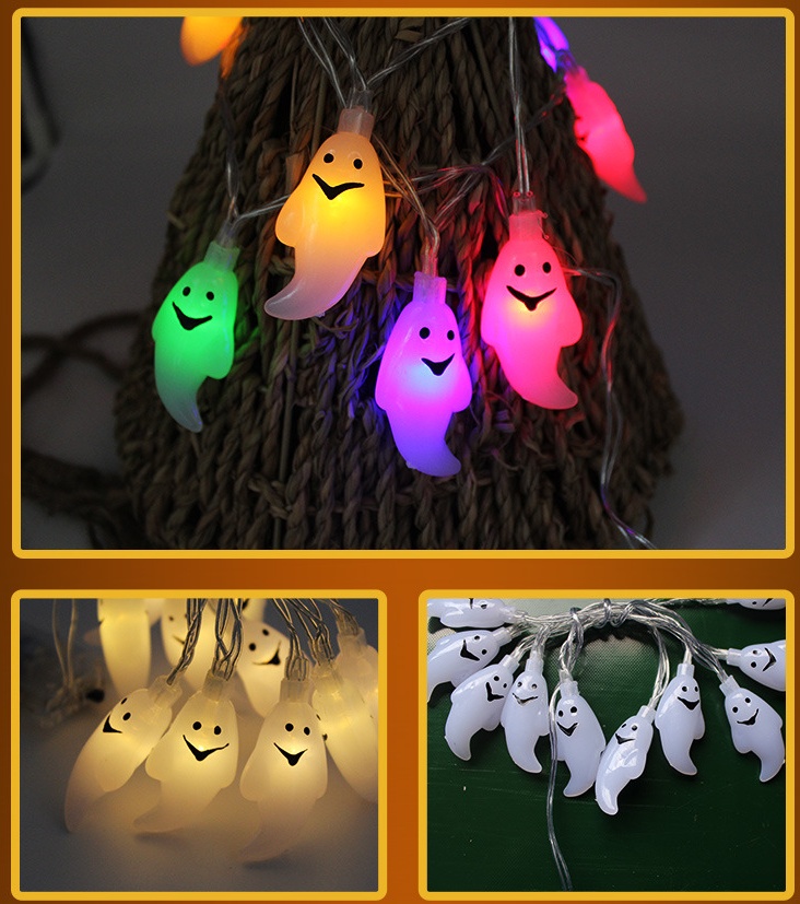 Halloween Decoration Pumpkin Light LED String Lights Lantern - Image 4