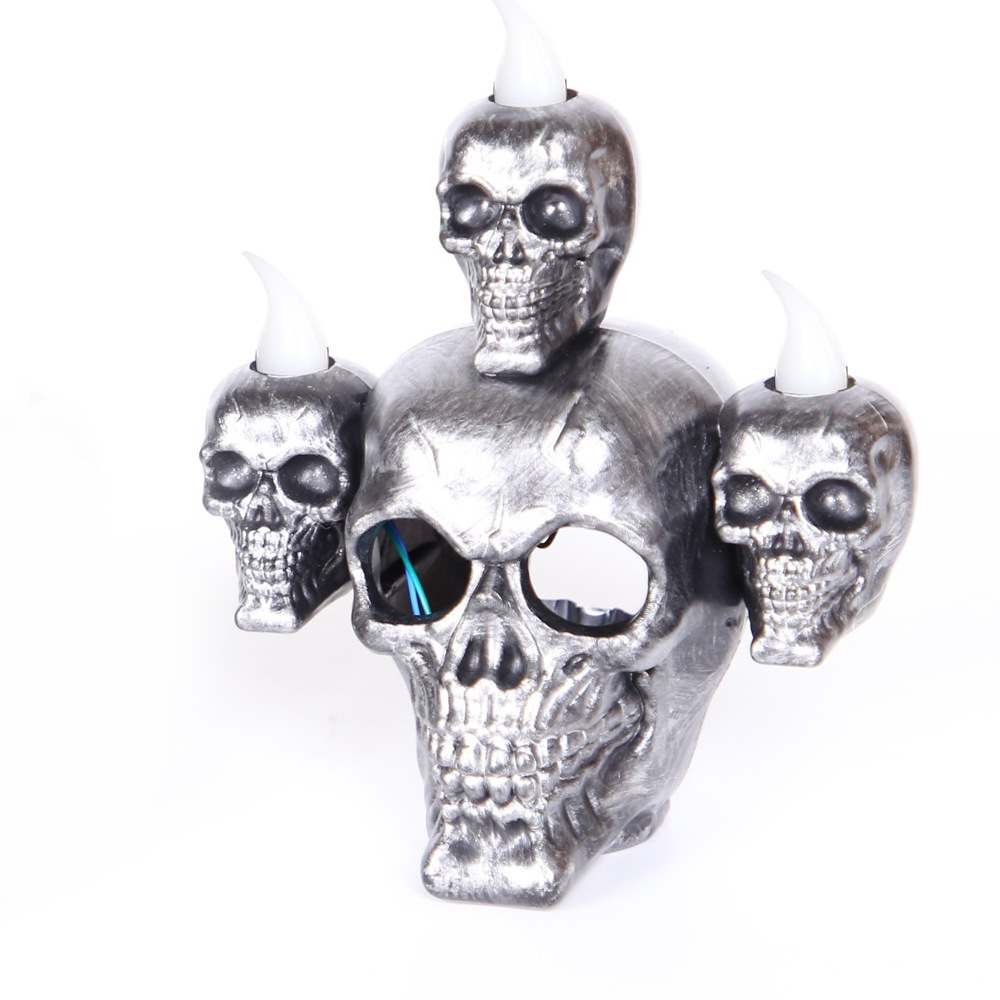 New Halloween Decoration Halloween Skull With Lights Ornaments - Image 4