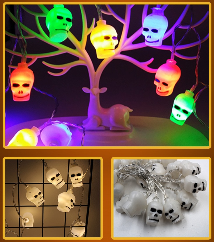 Halloween Decoration Pumpkin Light LED String Lights Lantern - Image 9