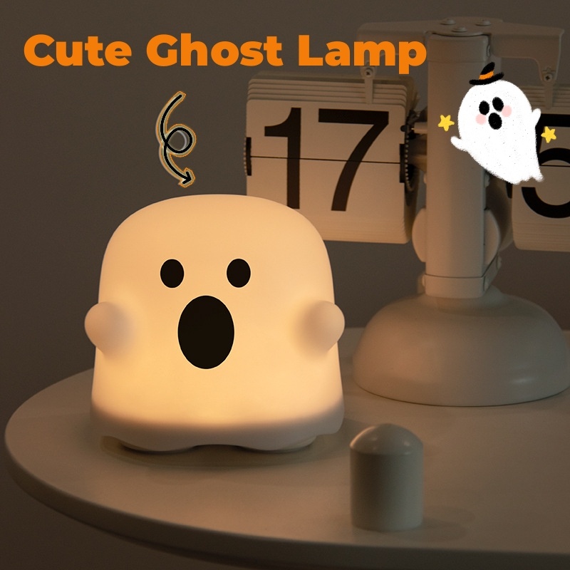 Home Decor Silicone Night Light Bedside Table Lamp LED Touch Sensor Lamp For Girl Bedrooms Living Room Decoration Kids Birthday Gift Halloween Decorations - Image 2