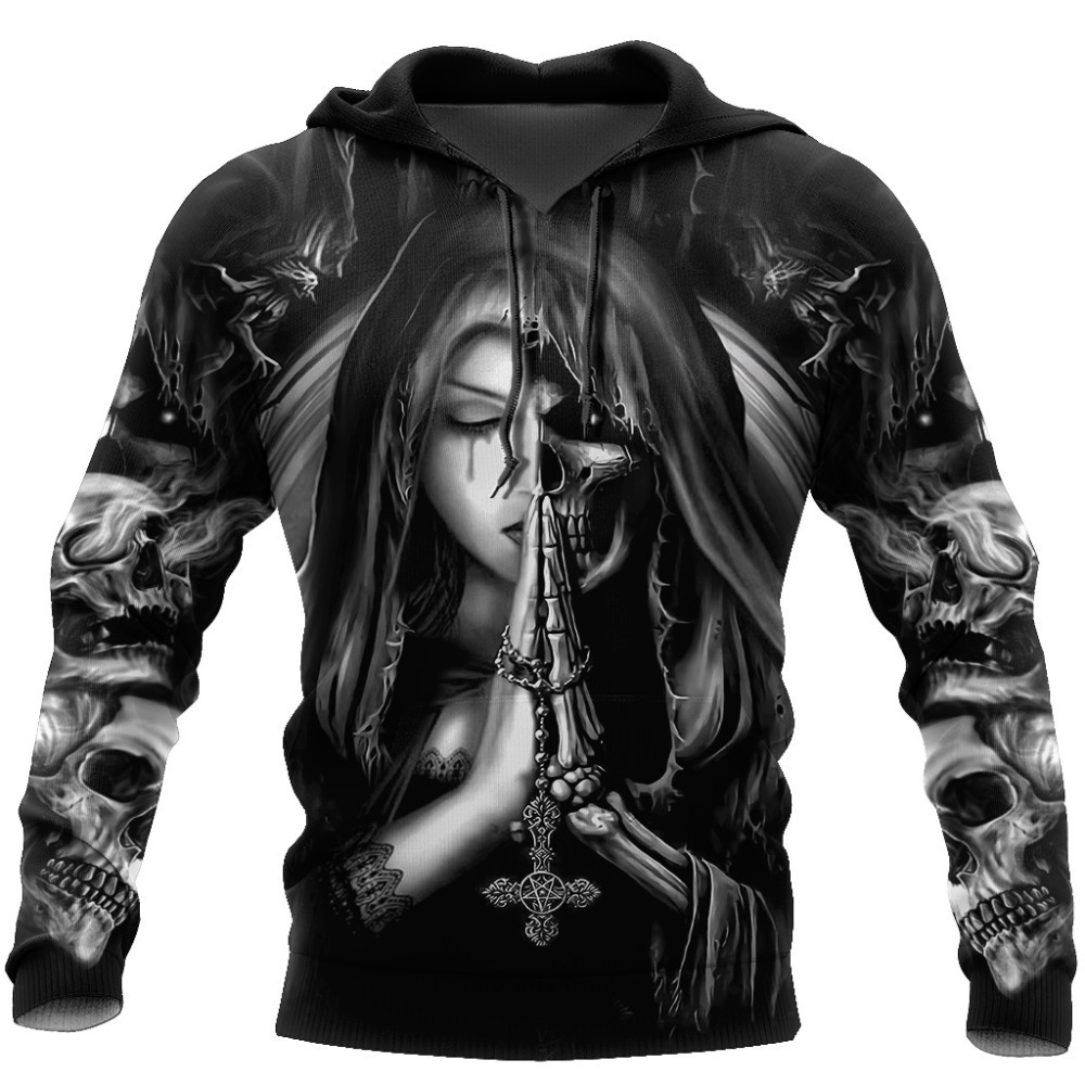 Halloween Skull Anime 3D Sweatshirt - Image 5