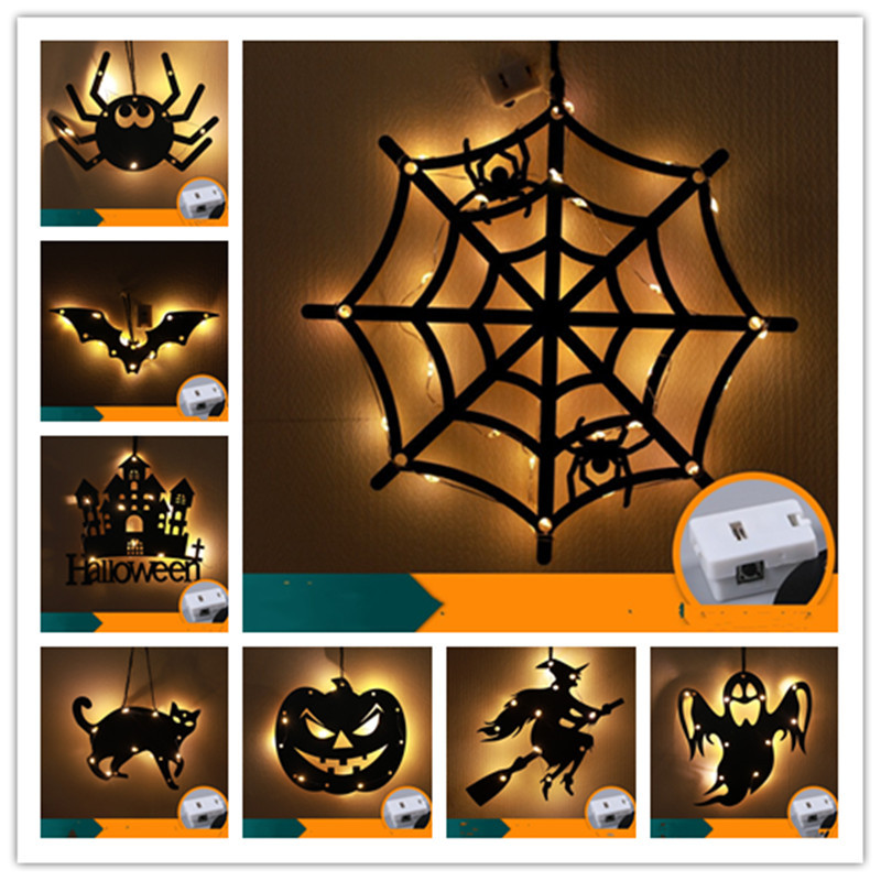 Halloween LED Decorative Lights Luminescent Spider Listing Home Decor Lamp - Image 10