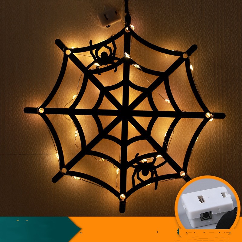 Halloween LED Decorative Lights Luminescent Spider Listing Home Decor Lamp - Image 3
