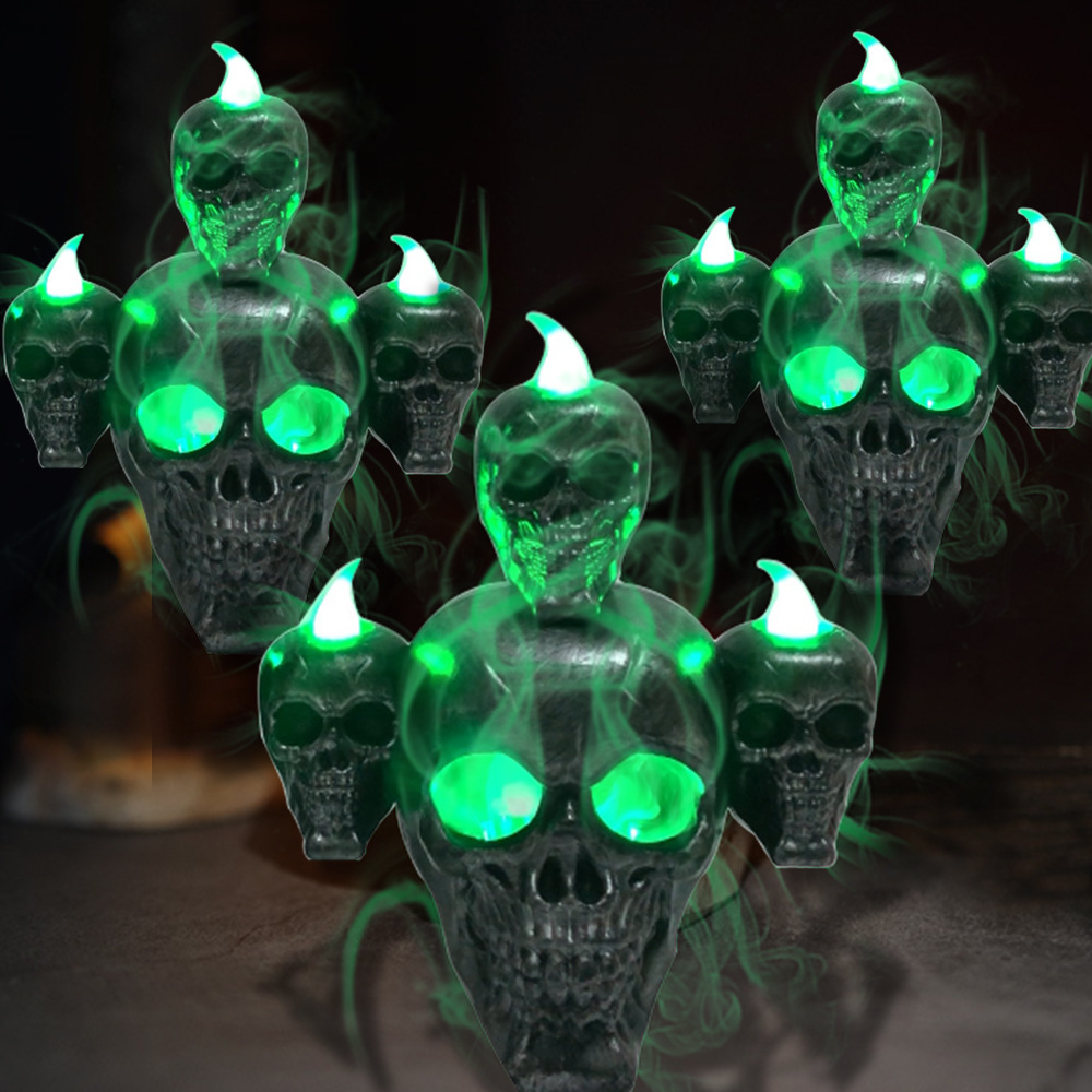 New Halloween Decoration Halloween Skull With Lights Ornaments - Image 3