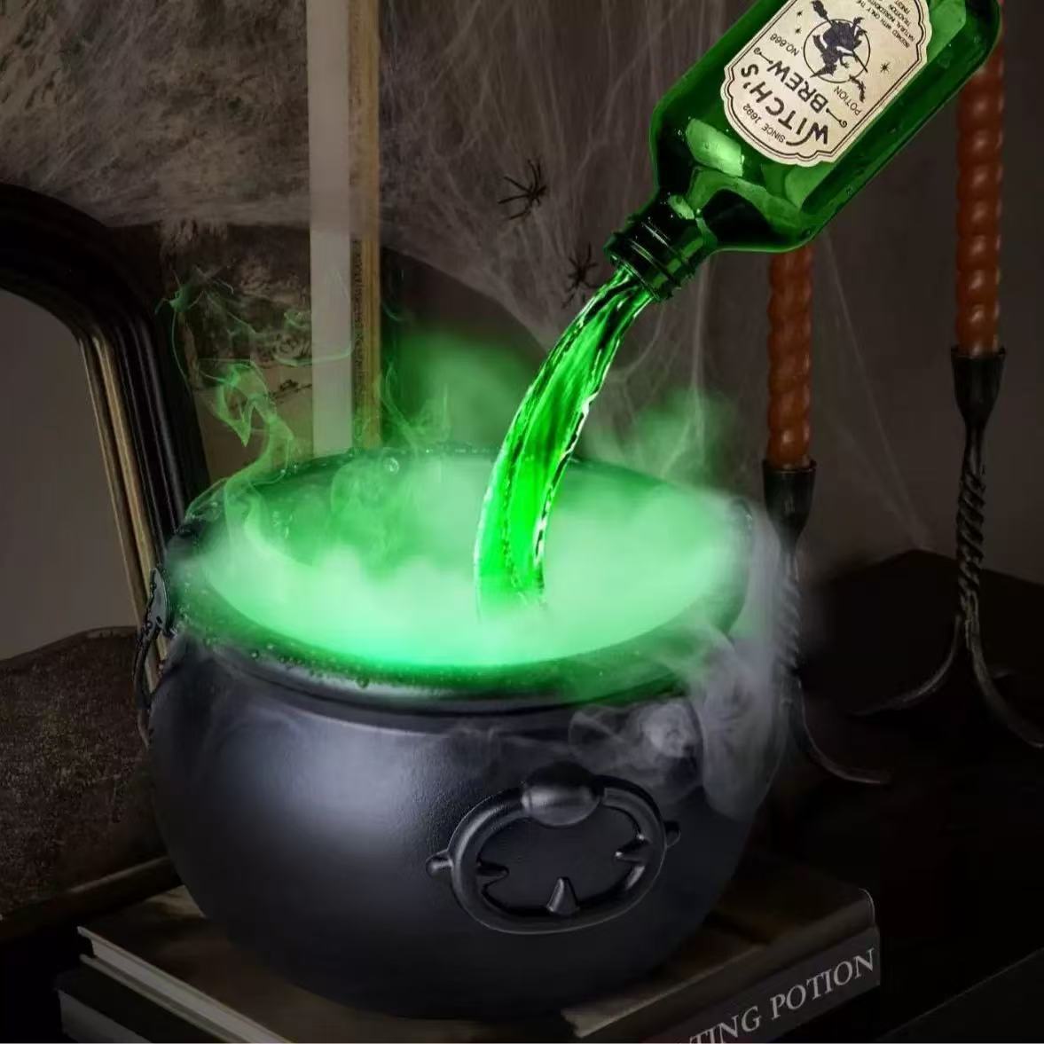 Halloween Black Wizard Bowl Magic Float Bottle And Diffuser Indoor Home Bar Magic Party Horror Ghost Props Halloween Decoration - Image 7