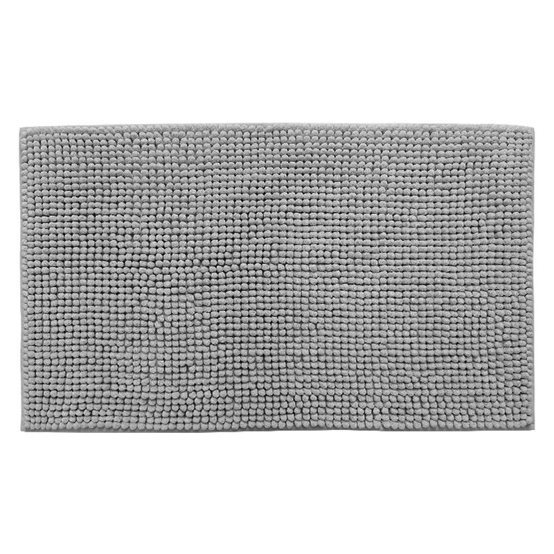 Long Wool Chenille Floor Mat Absorbent Carpet Plain Non-slip Bathroom Bedroom Pedal – product view 3